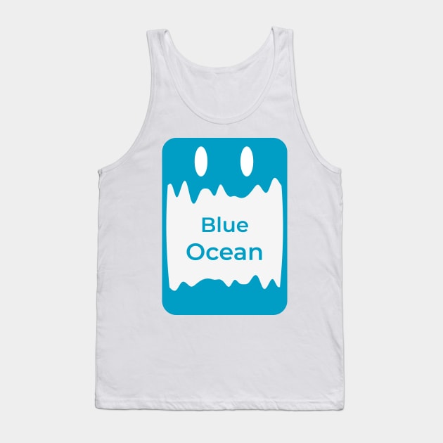 blue ocean Tank Top by Kopandavil